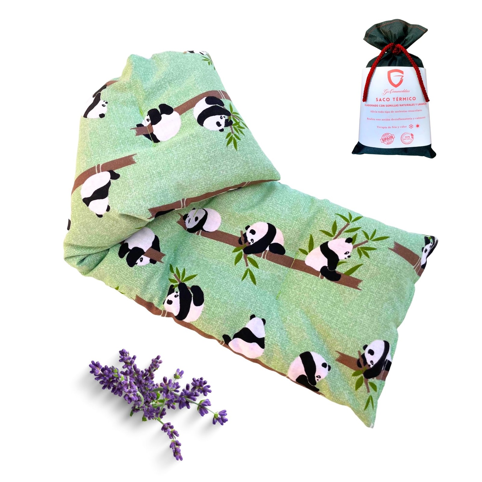 Körnerkissen groß – mikrowellengeeignetes Wärmekissen 47x15 cm – gegen Verspa...