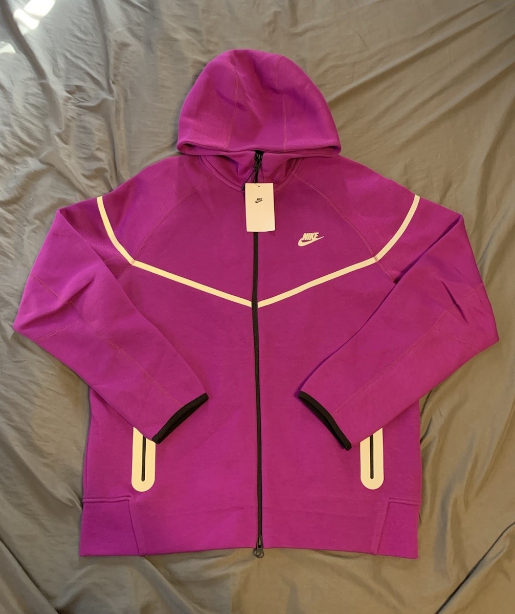 Nike Tech Fleece Reflective Windrunner Jacket Bold Berry FZ0754