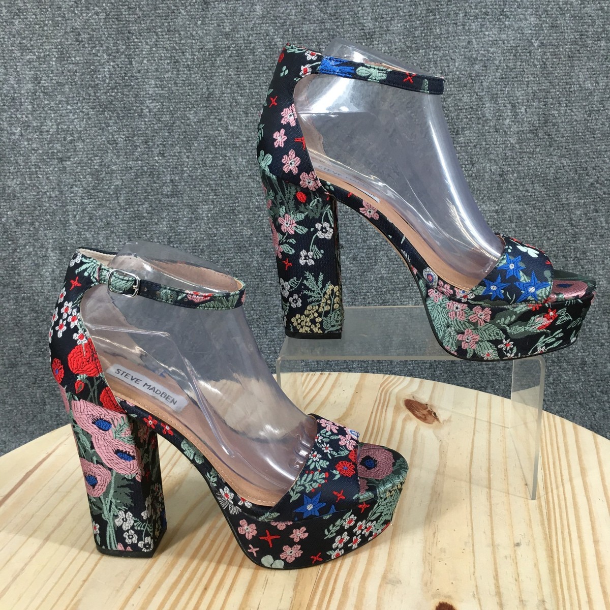 Steve Madden Sandals Womens M Jamie Platform Pumps Multicolor