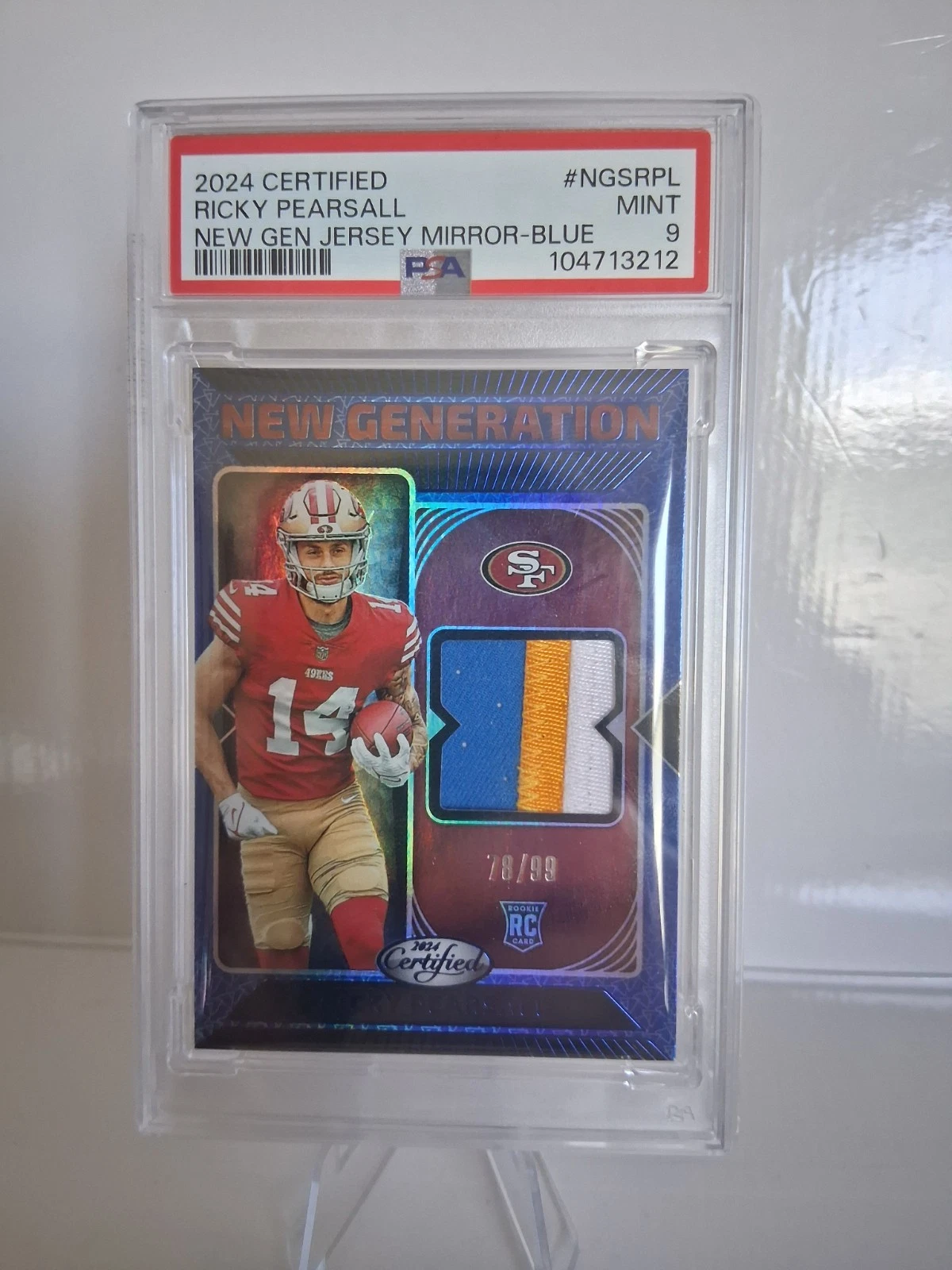 Ricky Pearsall Panini Certified New Generation Jerseys Mirror #NGSRPL Blue