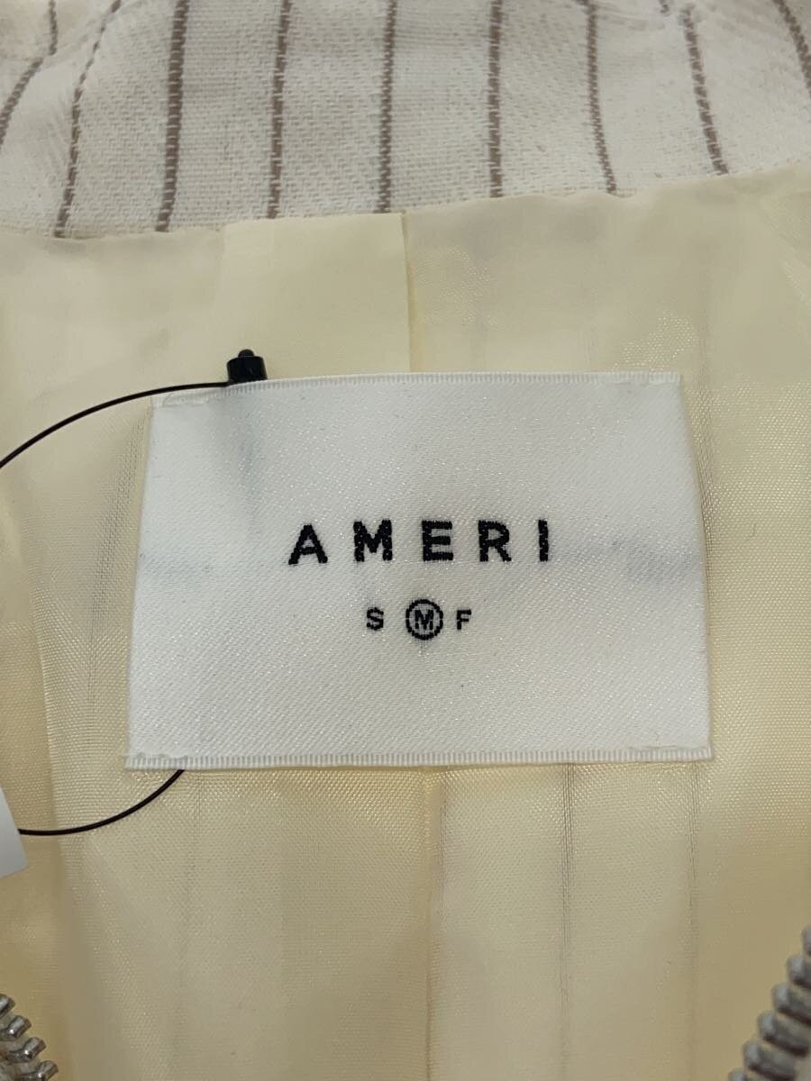 AMERI Sten Collar Coat M Cotton White Classic Tre… - image 3