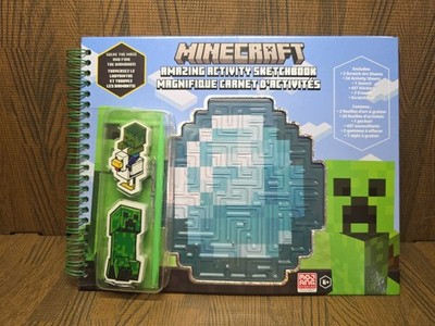 MINECRAFT Amazing Activity Sketchbook 2023 Mojang 437 Stickers Stencil Scratch