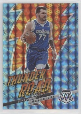 2022 Panini Mosaic Thunder Road Reactive Blue Prizm /99 Luka Doncic Dončić 0d0o
