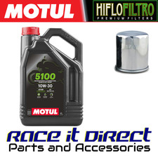 Oil and Filter for Suzuki TL1000 R 1998-2002 Chrome MOTUL 5100 & Hiflo