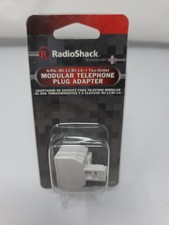 RadioShack RJ11 RJ14 Modular Telephone Plug Adapter 4-Pin 2-Outlet 279-008
