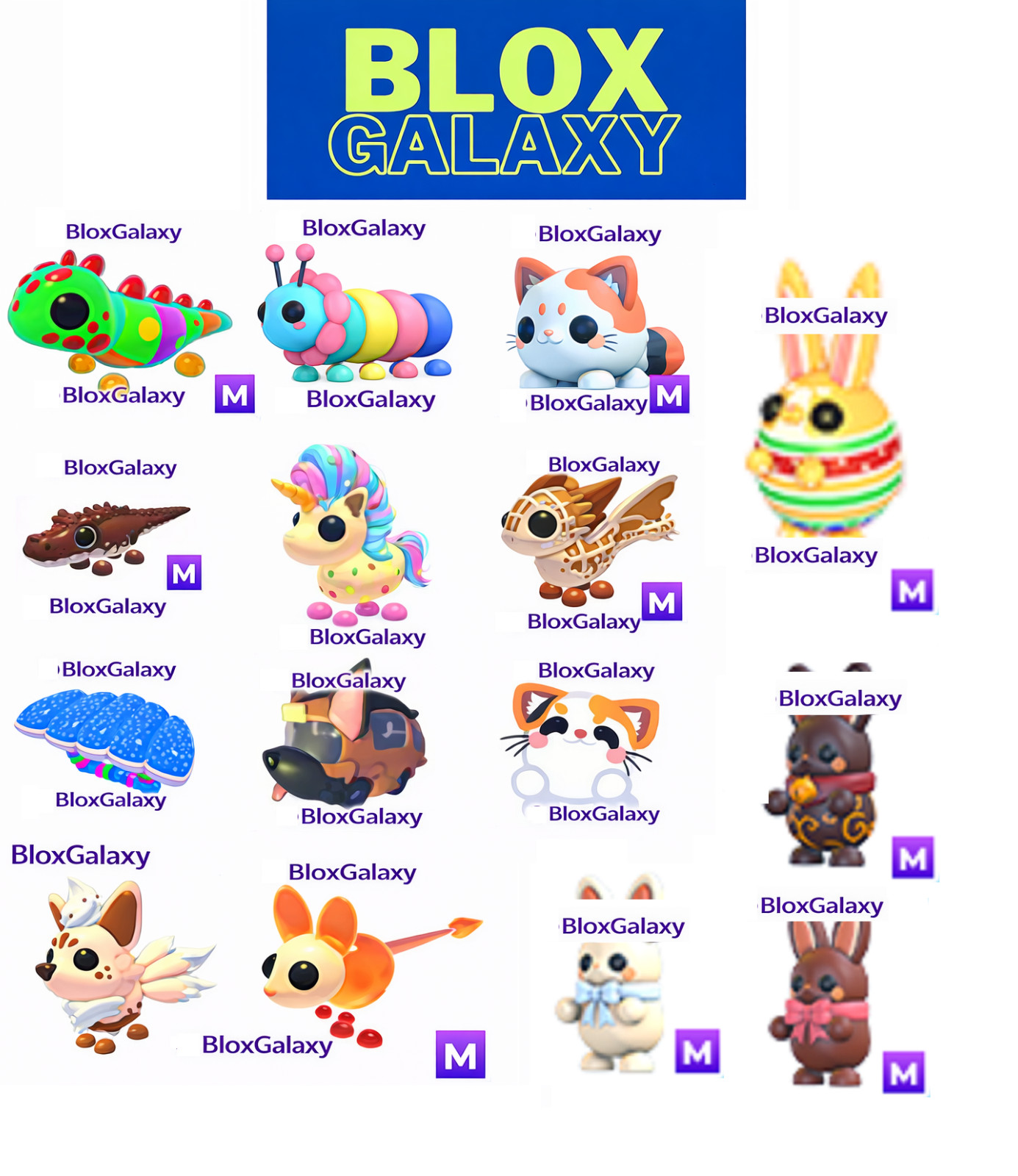 Easter Bunny - Pupcake - Candicorn - Latte Kitsune - Adopt your pets