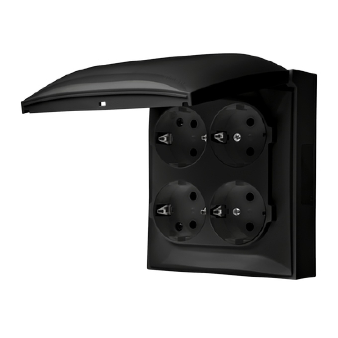 Schuko socket 4 x IP44 Simon Aquaclick ACGSZ4C/49