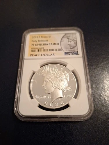 2023 S $1 Peace Silver Dollar Proof NGC PF69 Early Releases Ultra Cameo
