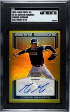 2022 Panini Prizm Draft Gordon Graceffo SGC A Authentic Auto Gold Prizm /10