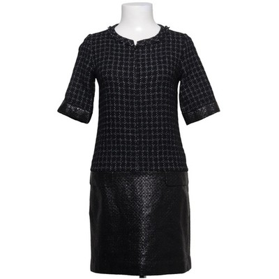 Marella, Kleid, Größe: 34, Schwarz/Silber, Karo, Damen #AFN