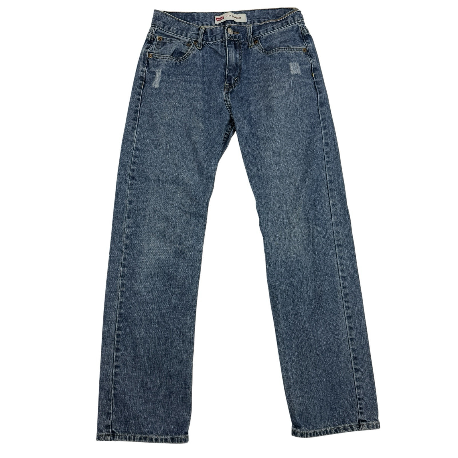 Levi's 514 Straight Leg Denim Blue Jeans Boys Tag 18 Reg 29x29 (Actual 29x28.5)