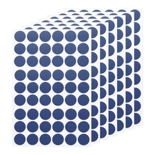 7 PCS Self-Adhesive Screw Hole Stickers 0.83" Deep Blue Screw Hole Cover