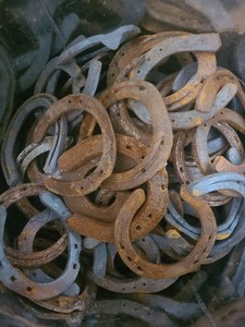 Used Steel Horseshoes From Oklahoma