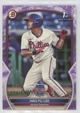 2023 Bowman Prospects Purple Pattern 54/199 Hao-Yu Lee #BP-52 04u9