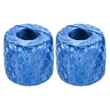 2 Pcs Polyester Nylon Plastic Twine 30 Mm-225 m Long Household Packing Blue
