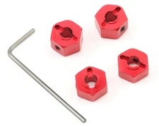 SPTST3654-12R STRC 12mm Aluminum "Lock Pin Style" Wheel Hex Set Red