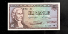Iceland, 1957, 10 Kronur, P-38a, CRISP UNC!