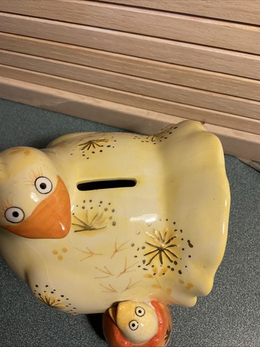 Fitz And Floyd Scratch Hen And Hatching Baby Chick Coin Bank - Picture 4 of 6