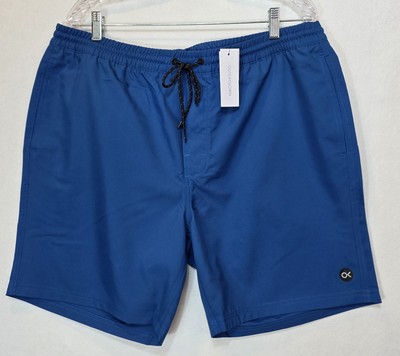 NWT Outerknown Nomadic Volley Drawstring Shorts Size XL Athletic Blue 7'' Inseam