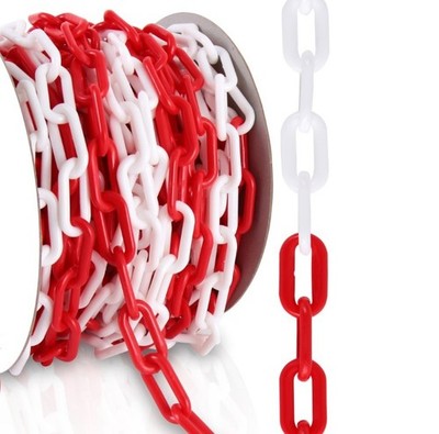 (0,80 EUR/m) Absperkette 25m Kunststoffkette Sicherungskette Warnkette 6 mm