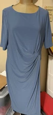 Kasper Blue Dress Sz 14 New With Tags 