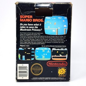 Super Mario Bros - NES Matte Sticker Seal 1985 Test Market Release - CIB GRAIL
