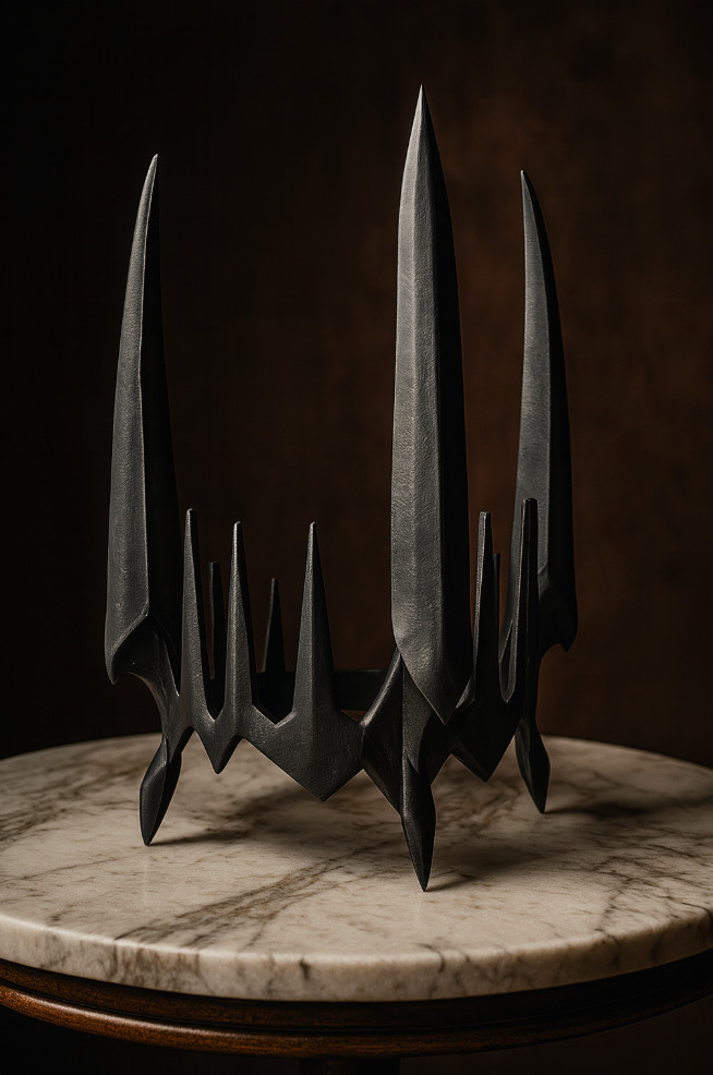 El Señor de los Anillos Corona Sauron 1:1 Réplica Cosplay Casco Utilería Señor Oscuro ¡NUEVO!