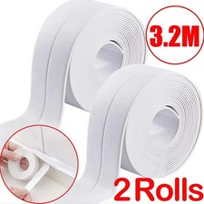 2Pack Self-Adhesive Bath Sealant Strip Flexible Waterproof Caulk Seal Tape Home