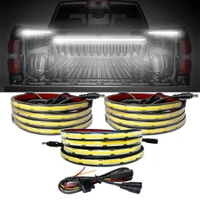 LED Truck Bed Lights, 60 Inches, 3 Pack, COB 2376 LEDs, White 6500K,12V, 41W,...