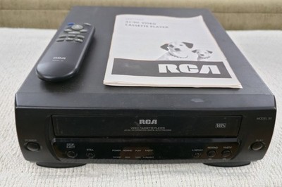 RCA Video Cassette Player Model 50 Tested/Works AC/DC 12 Volt VHS MANUAL REMOTE!