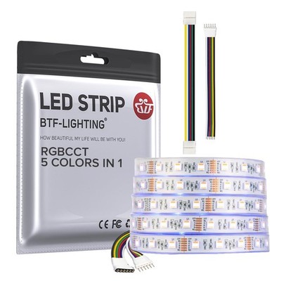 RGBCCT 5 Colors in 1 LED 5050SMD RGBWW RGB+Dimmable Tunable Color Temperature 27