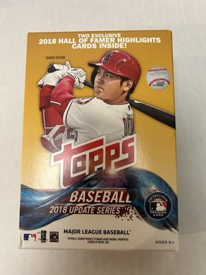 2018 Topps Update Series Hanger Box (1) Sealed Hall Of Fame Edition Pack