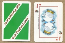 GOLF playing Cards. JACK OF HEARTS 1993 SWAP PLAYING CARD
