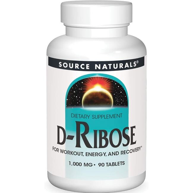 Source Naturals D-рибоза 1000 мг 90 таблеток