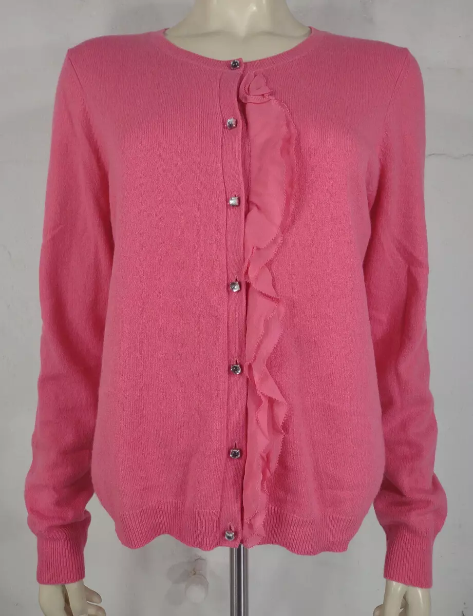 Ann taylor pink best sale cardigan