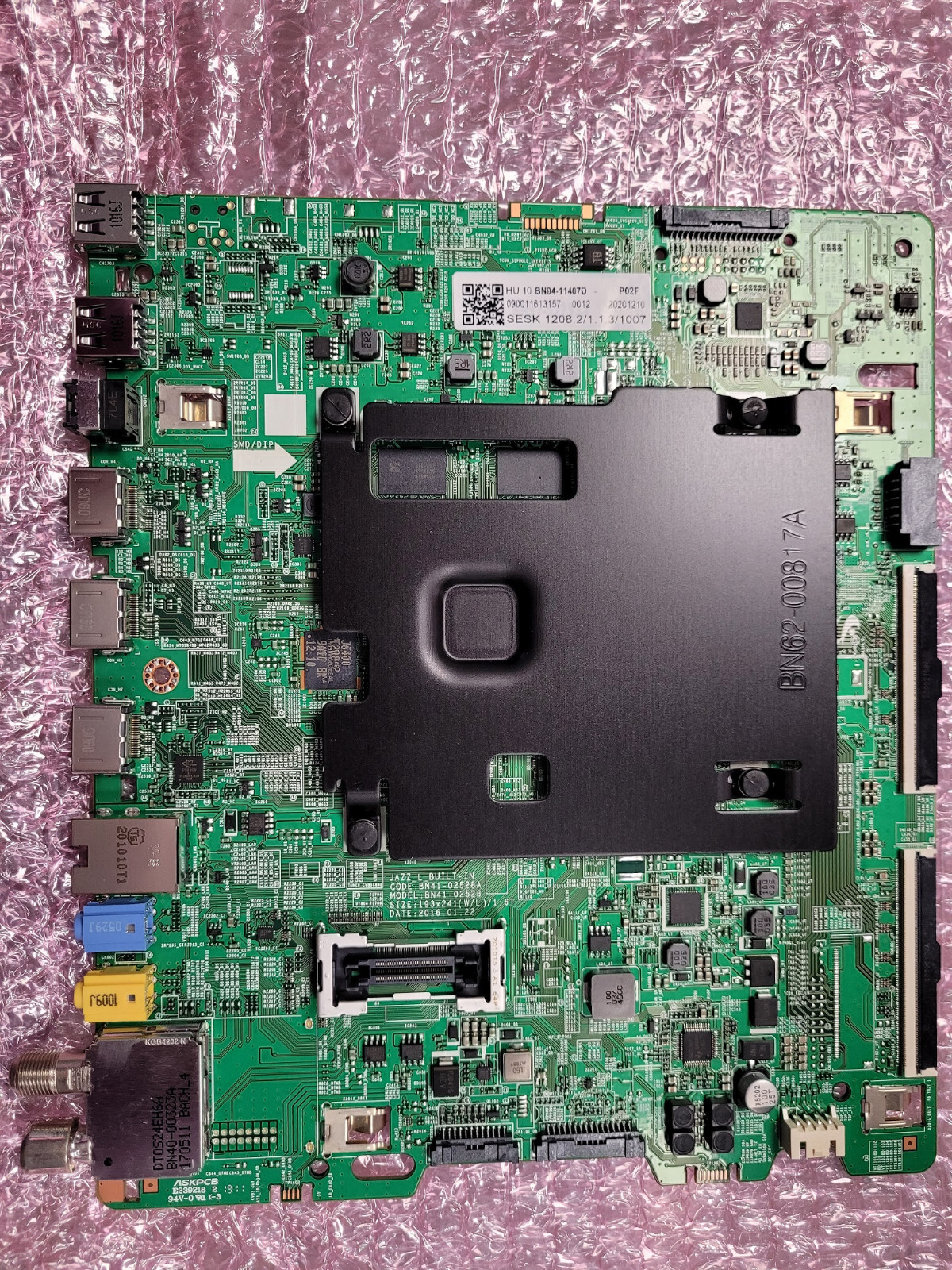 Réparer écran noir TV avec la carte mère Samsung BN94-11407D neuve V5