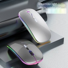 New dual mode rechargeable wireless mouse Bluetooth mouse battery level display