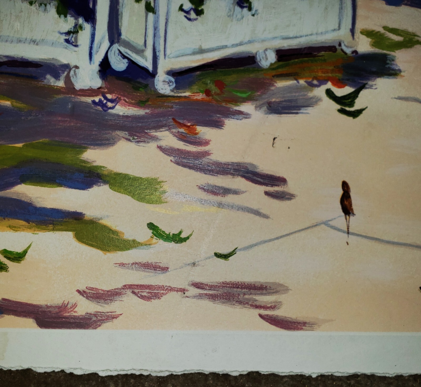 DOROTHY SPANGLER (b. 1928) Pencil SIGNED Cafe Scene Large Serigraph 66/350 WOW!