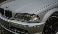 Eyelids BMW E46 M3 pre lift ABS plastic headlight spoiler eyebrows &ouml;gonlock lid