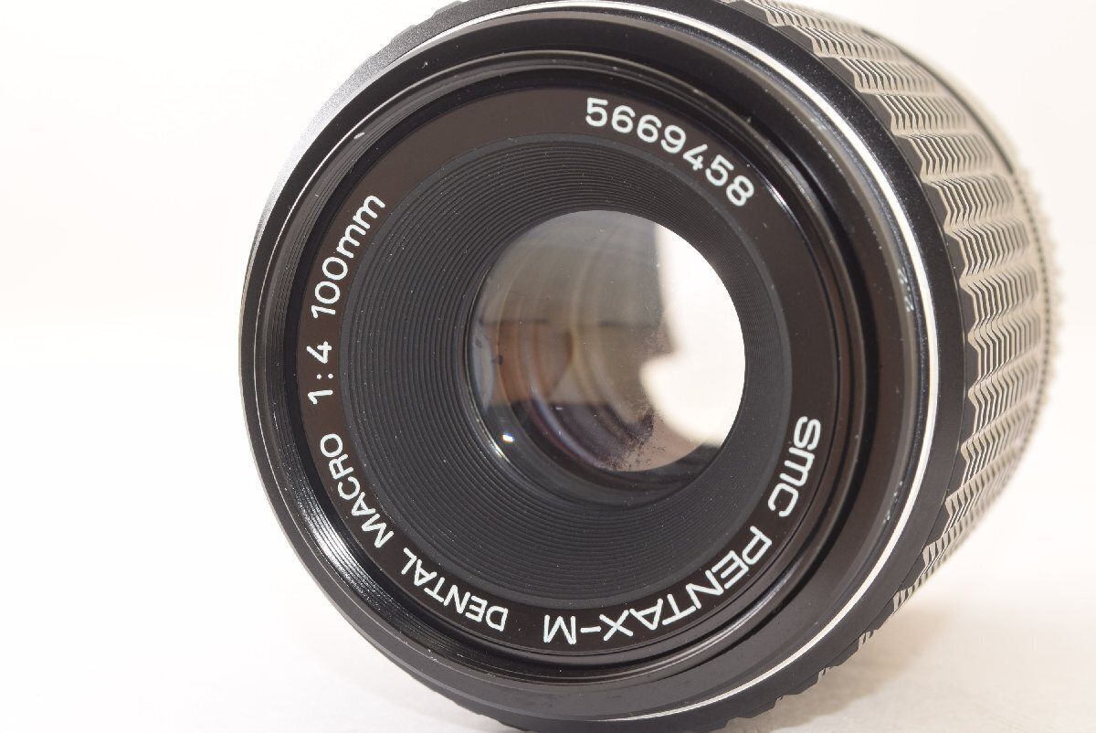 【良品】SMC PENTAX-M Macro 100mm F4 MF Kマウント SMC PENTAX-M MACRO 100mm F4 整備済【Kマウントレンズ