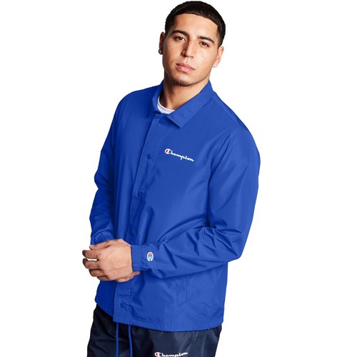 Champion Classic Coach Jacket Men's Size XL Waterproof Lightweight Blue New - Picture 7 of 13