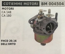 CARBURATORE A VASCHETTA BRUMAR COTIEMME MOTORI BM004504 MOTORI CA148P-180L-B