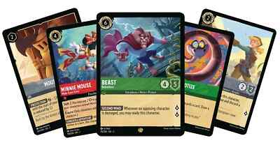 LORCANA RISE OF THE FLOODBORN Base Cards YOU PICK Complete Your Set Disney MINT