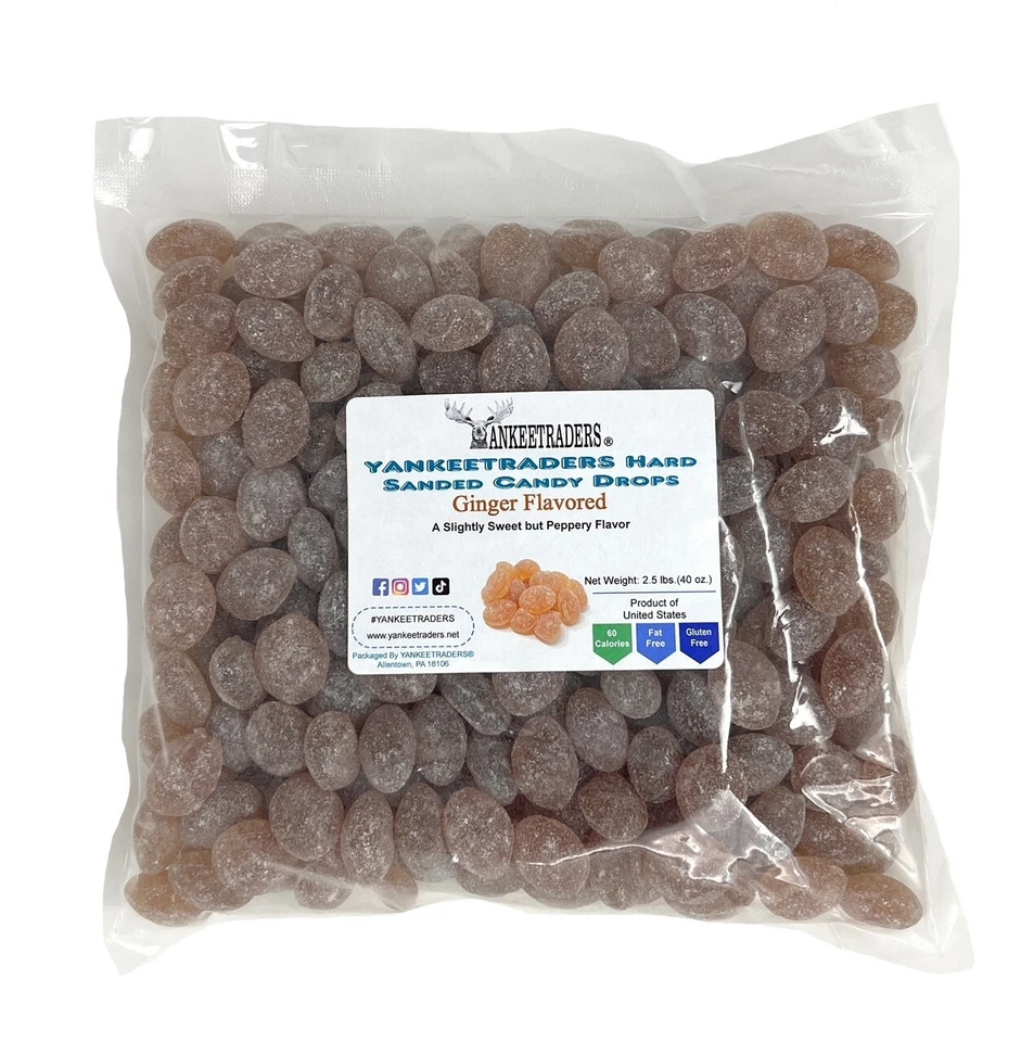 Ginger Sanded Hard Candy 40 Ounces ~ YANKEETRADERS® ~ FREE SHIPPING - Image 2 of 3