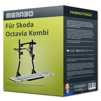 Menabo Fahrradträger Cobra Plus schwarz/silber für Skoda Octavia Kombi II 1Z5