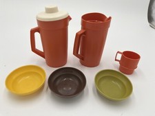 Vintage Tupperware Toys 2 Pitchers , One Mug And 3 Bowls