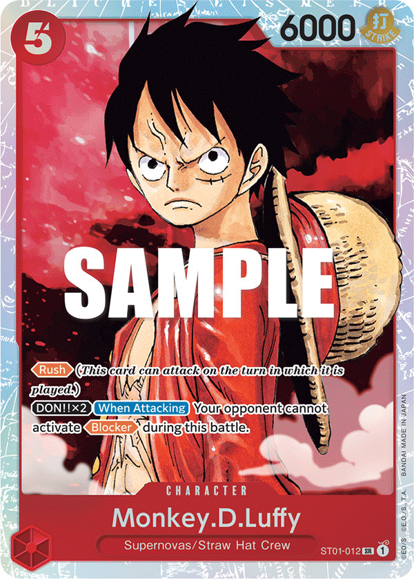 ONE PIECE モンキー・D・ルフィ ST01-012 Monkey.D.Luffy (012) ST01-012 Starter Deck 1: Straw Hat Crew Foil