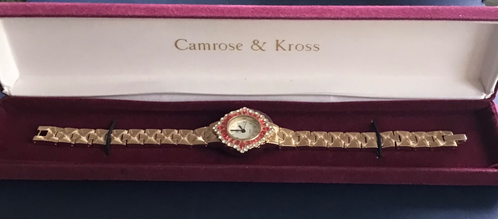 Camrose & Kross Jacqueline  Jackie Kennedy JBK  Watch New Battery  Very Rare.