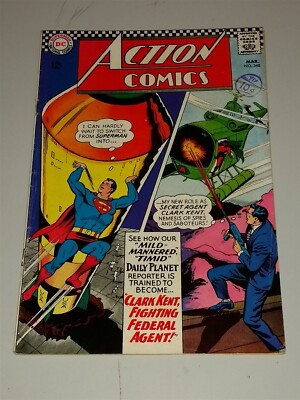 ACTION COMICS #348 SEHR GUTER ZUSTAND (4,0) MÄRZ 1967 DC SILVER AGE COMICS * 