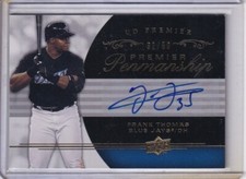 Frank Thomas Auto 32/50 Blue Jays 2008 UD Premier - Premier Penmanship #PP-FT